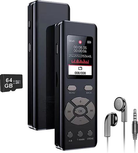 recorders amazon|72GB Digital Voice Recorder: Voice Activated Recorder with Playback.